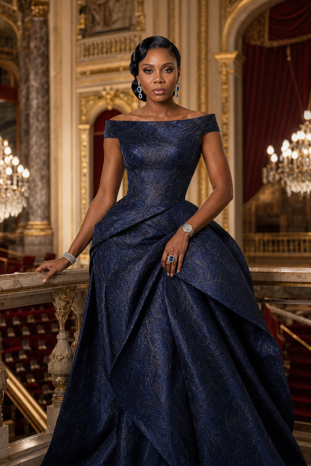 Bateau Neck Couture Gown | Timeless Luxury Fashion Inspiration