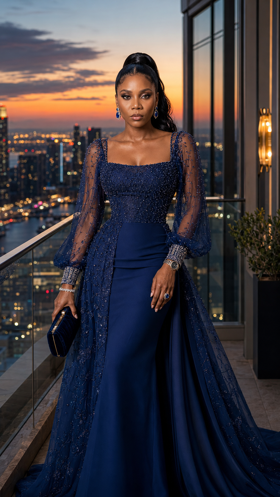 Blue Couture Evening Dress | Luxury Fashion Inspiration