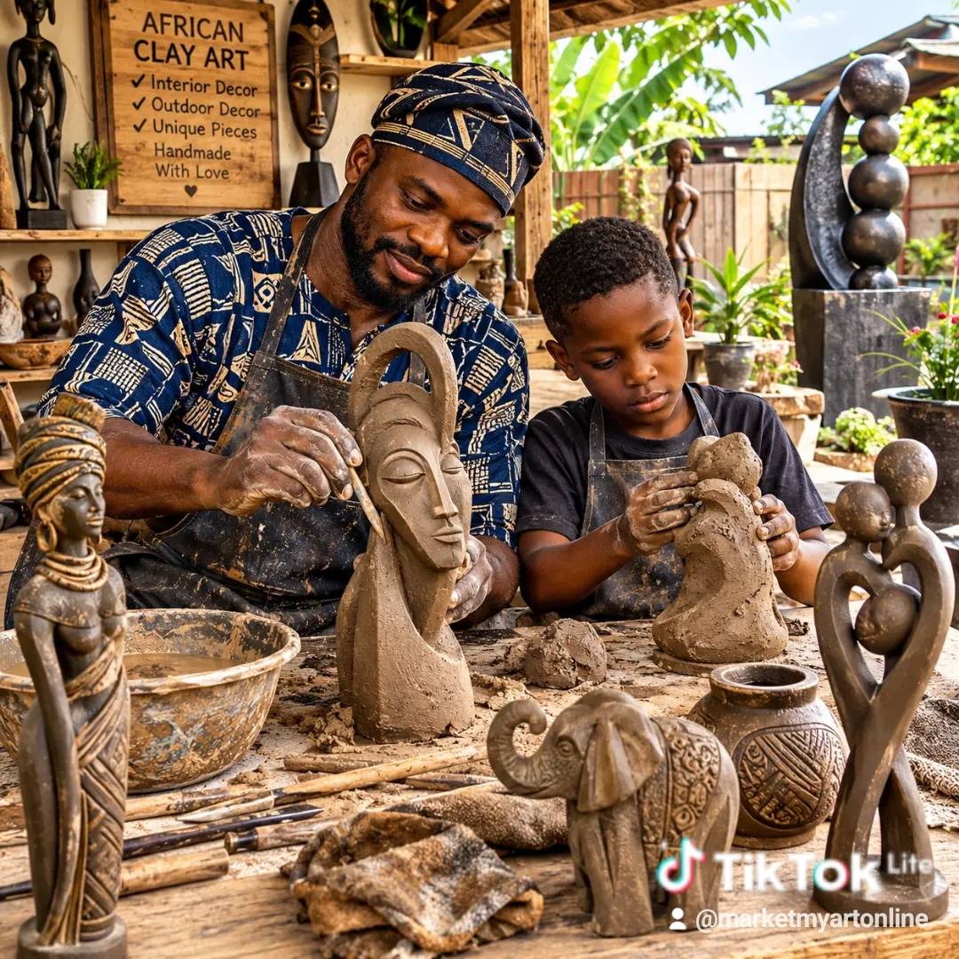 From earth to art. ๐บโจ
A father and son shaping clay into timeless sculptures for beautiful interio...