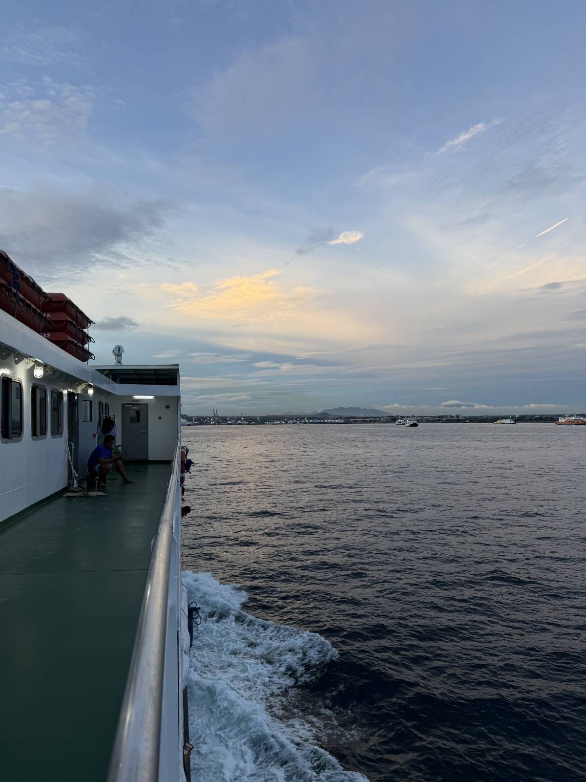 Sea travel leads you to a beautiful view 🩵 Thank god for the nature!