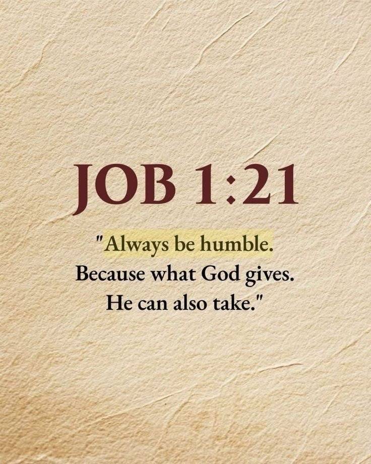 Just a reminder, always be humble 🙏🏽