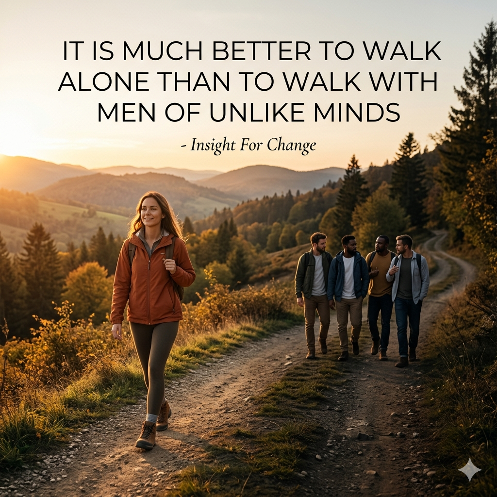 Not everyone walking with you is aligned with your values, vision, or purpose. Sometimes, choosing s...