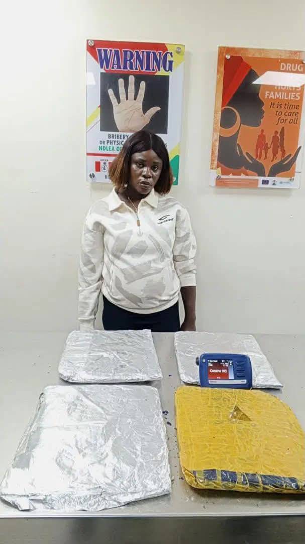 NDLEA Burst woman trying to smuggle coc@ine to China