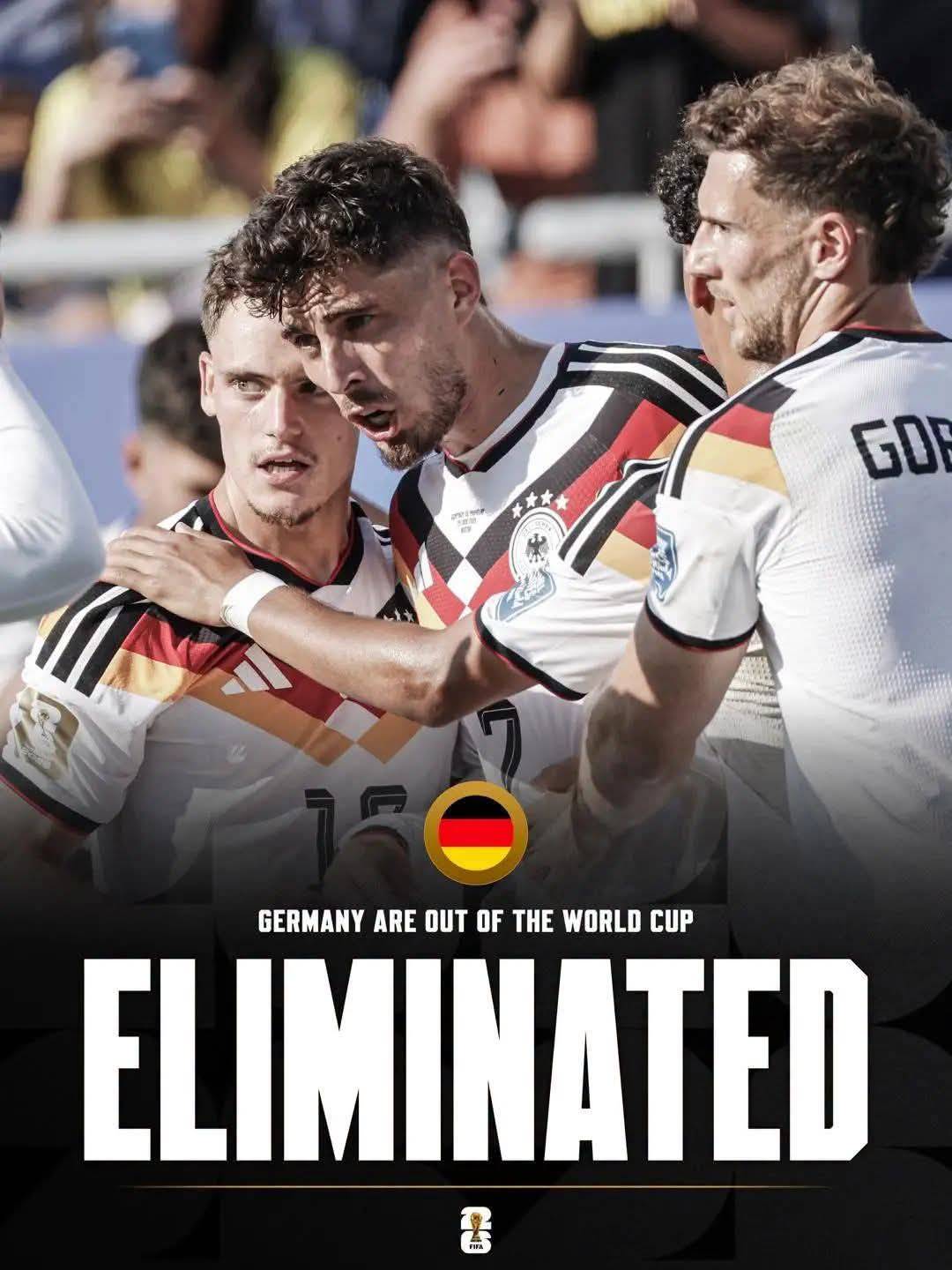 ๐จโ ๐๐
๐
๐๐๐๐๐: Germany are OUT of the World Cup.๐ฉ๐ช