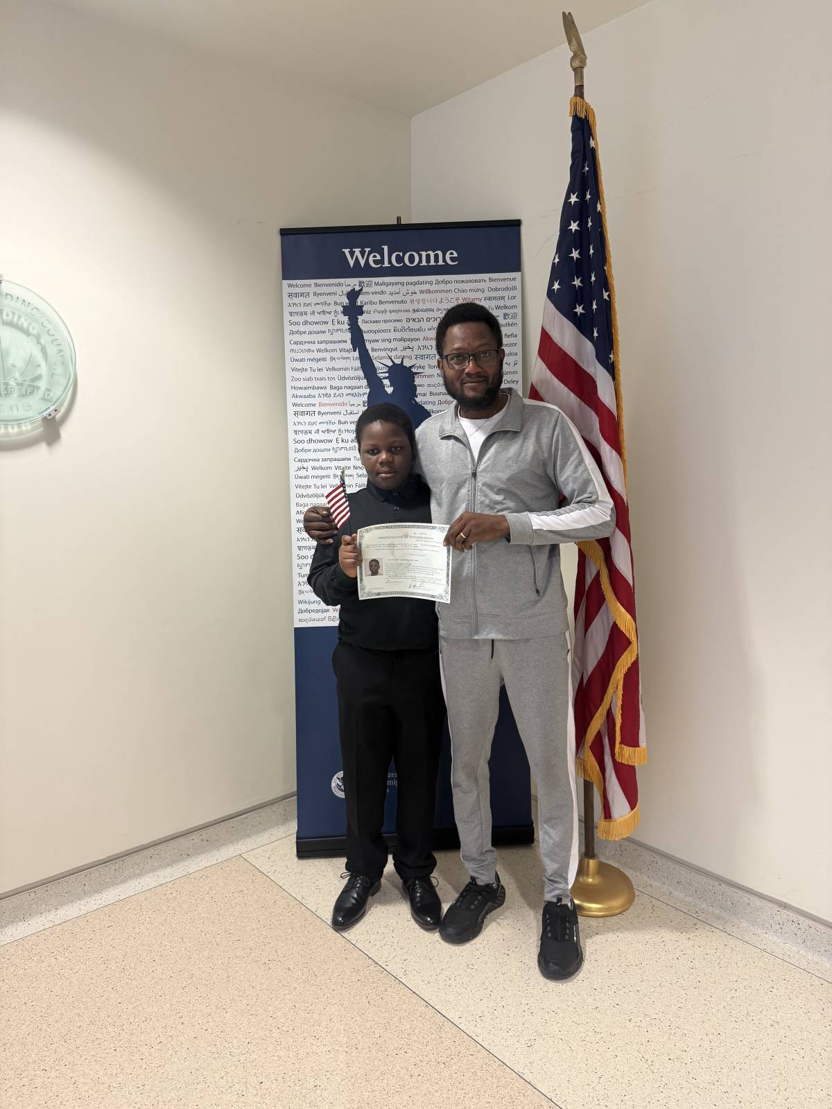 Congratulations Son, On your citizenship 💙❤️💙❤️