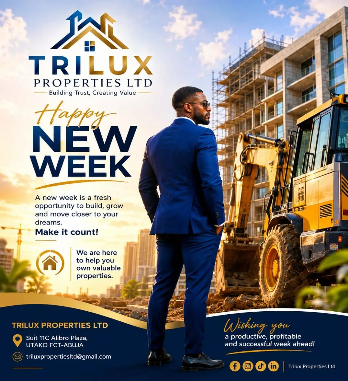 β¨ Happy New Week from Trilux Properties Ltd! π‘ππ
A new week brings a fresh opportunity to build...
