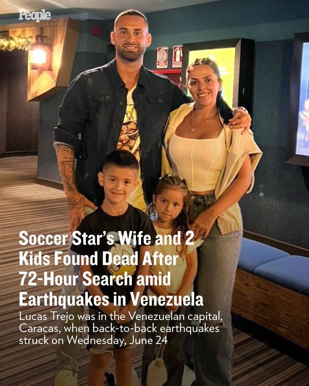 Argentine footballer Lucas Trejo loses wife, Yanina Maranella, and their two children, Aarón and Ain...