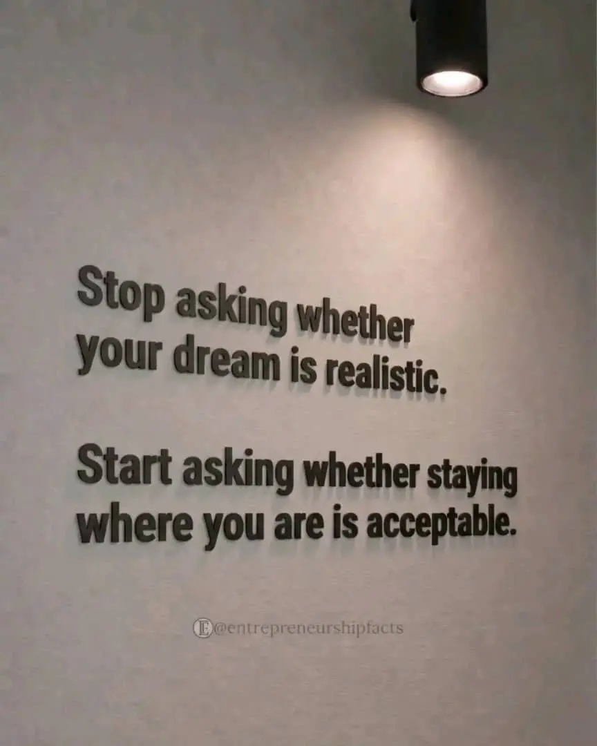 Your biggest regret may not be failing, but never giving yourself a real chance.
Comfort can feel s...