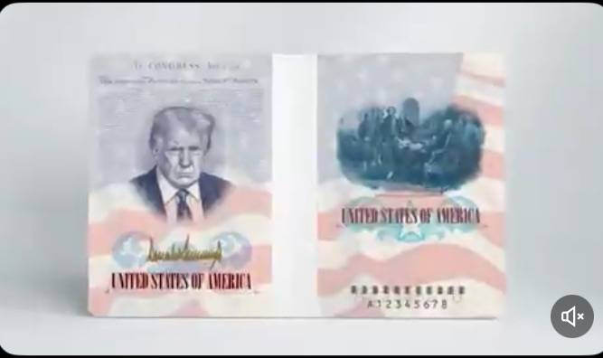 US to issue passports featuring an image of President Trump to commemorate America's 250th anniversa...
