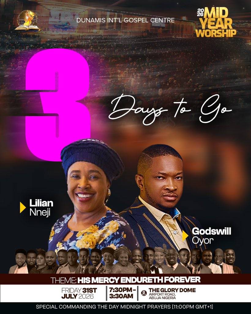 3 DAYS TO GO β MID-YEAR WORSHIP 2026 | HIS MERCY ENDURETH FOREVER πΊπ₯
The sound of worship is risi...