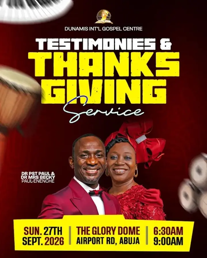 SEEDS OF DESTINY DAILY DEVOTIONAL BY DR. PASTOR PAUL ENENCHE.
DATE: SUNDAY, 27TH. SEPTEMBER, 2026....
