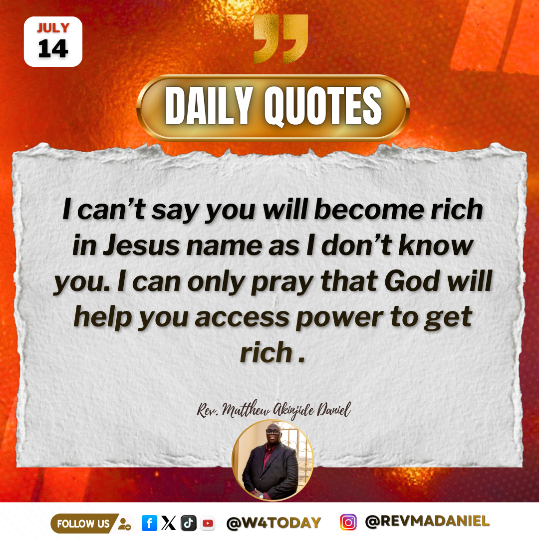 Post by Rev Jide Daniel