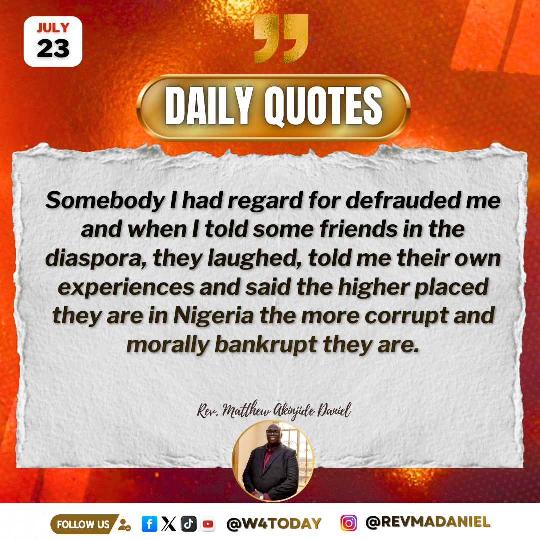 Post by Rev Jide Daniel