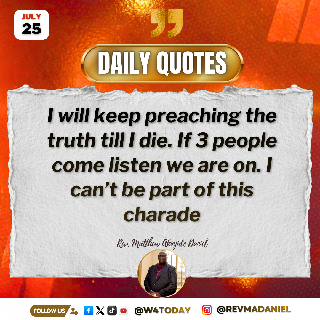 Post by Rev Jide Daniel