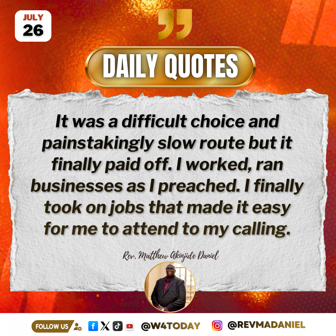 Post by Rev Jide Daniel
