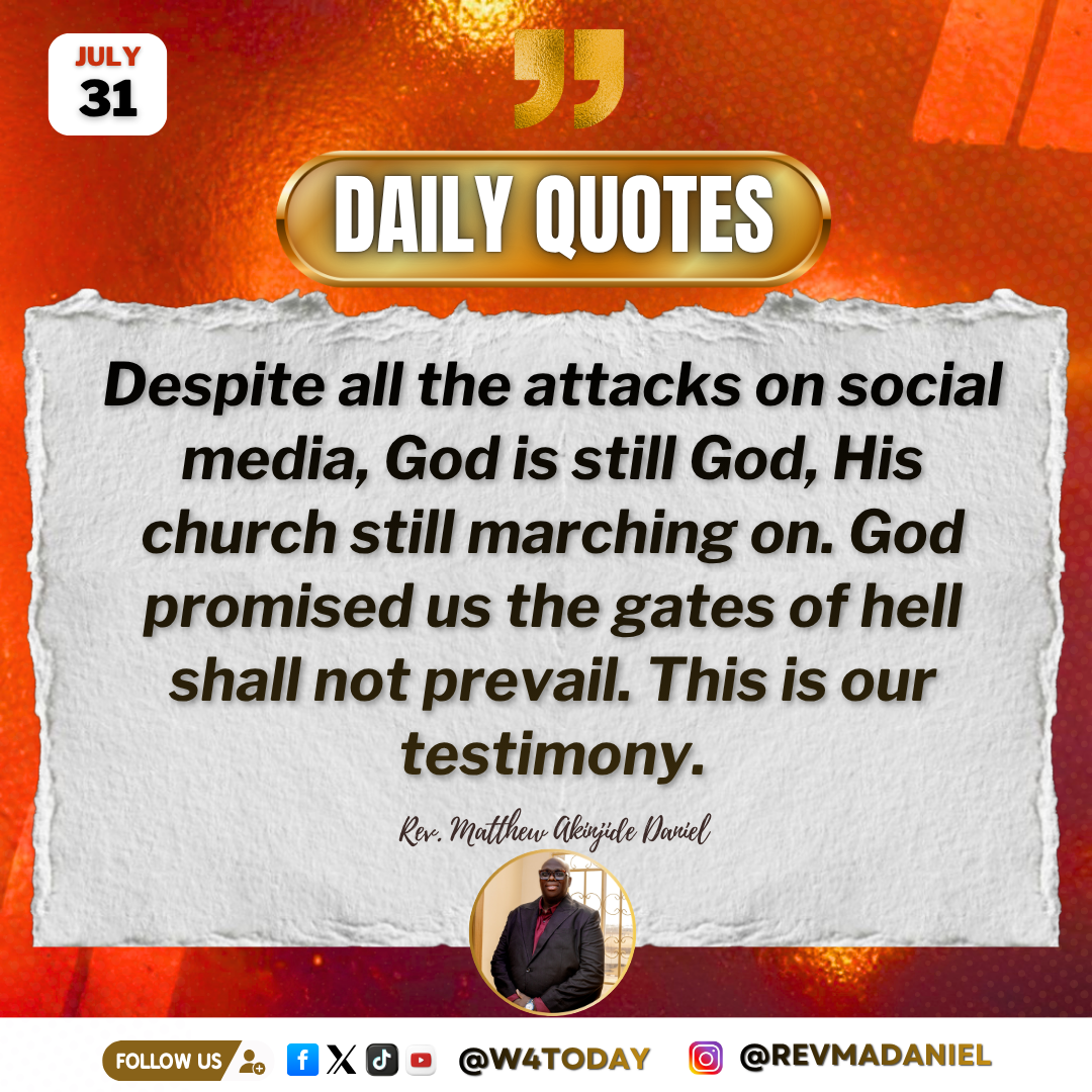 Post by Rev Jide Daniel