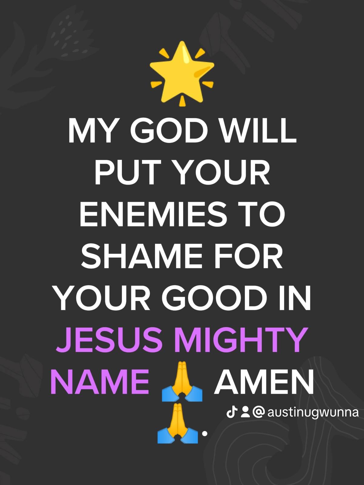 Post by PASTOR AUSTINE