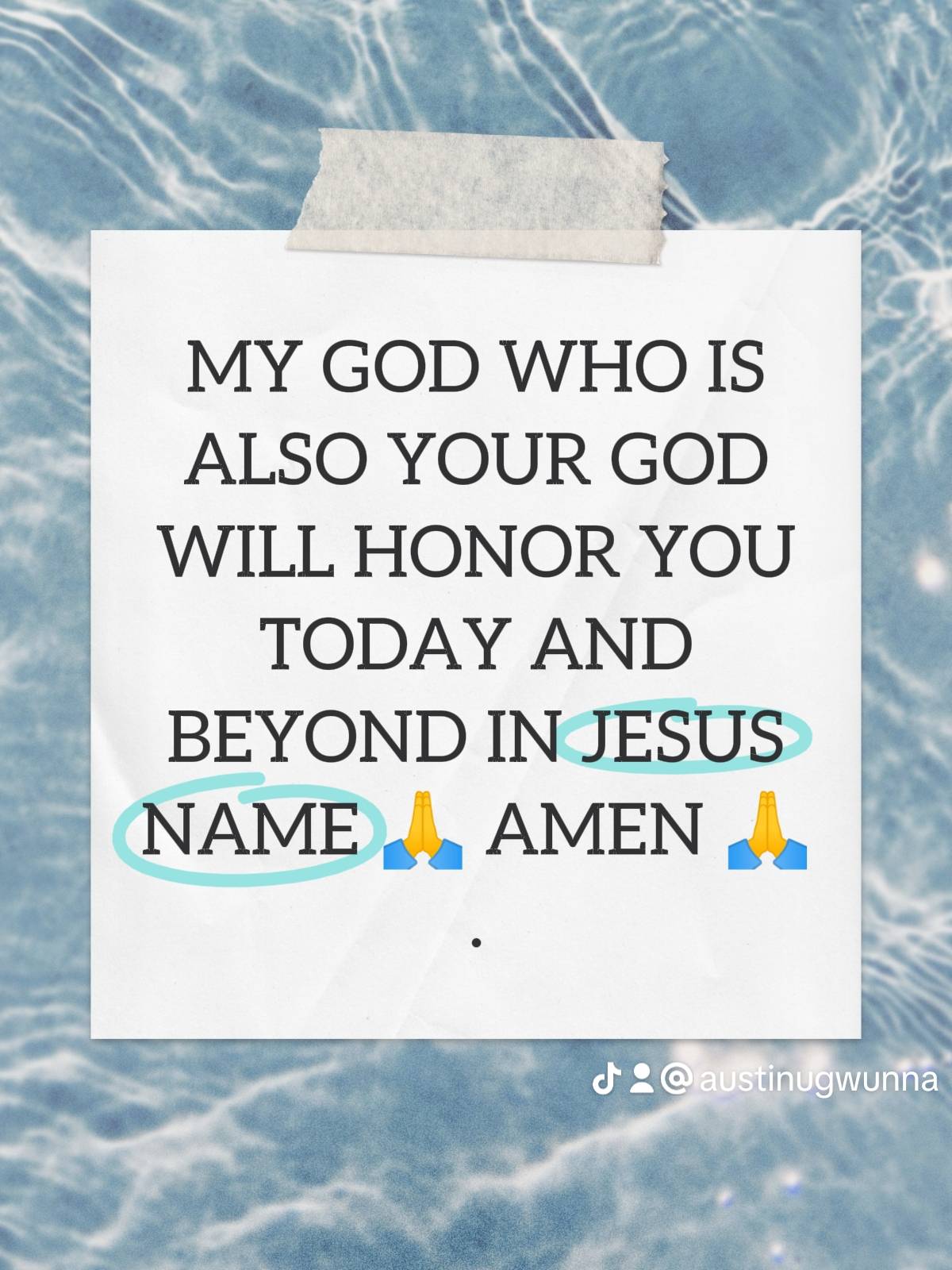 Post by PASTOR AUSTINE