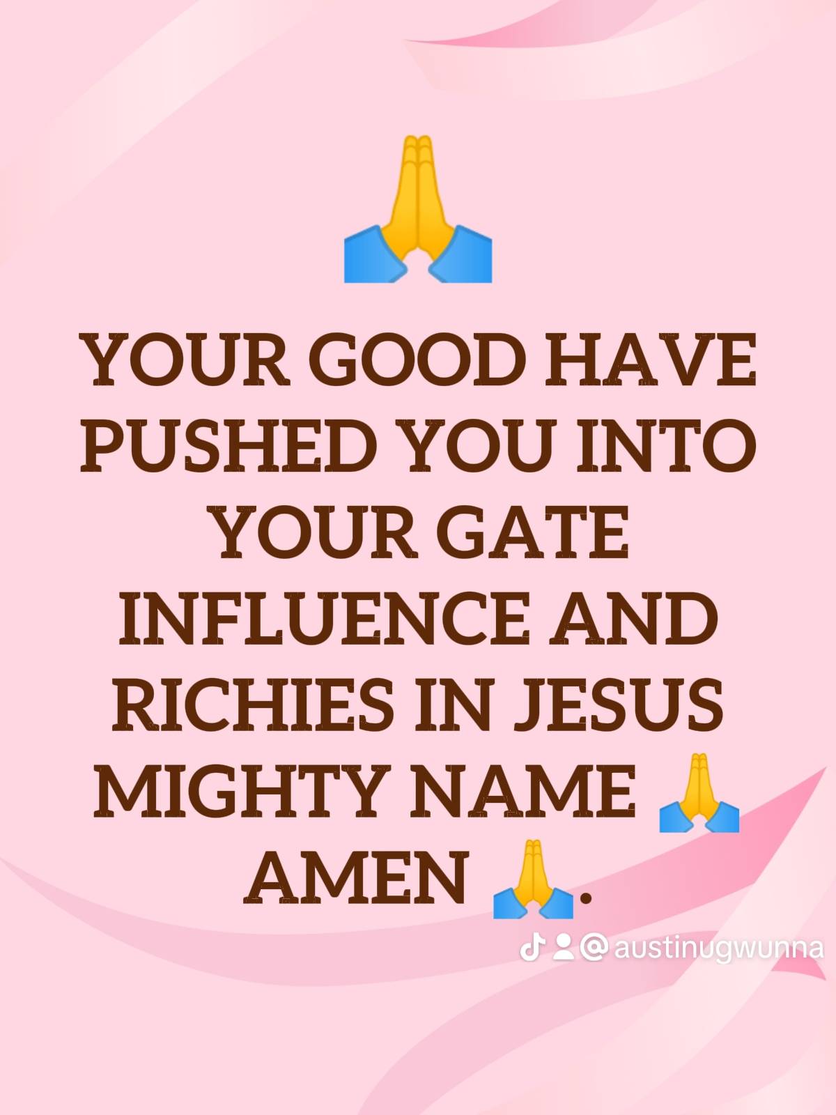 Post by PASTOR AUSTINE