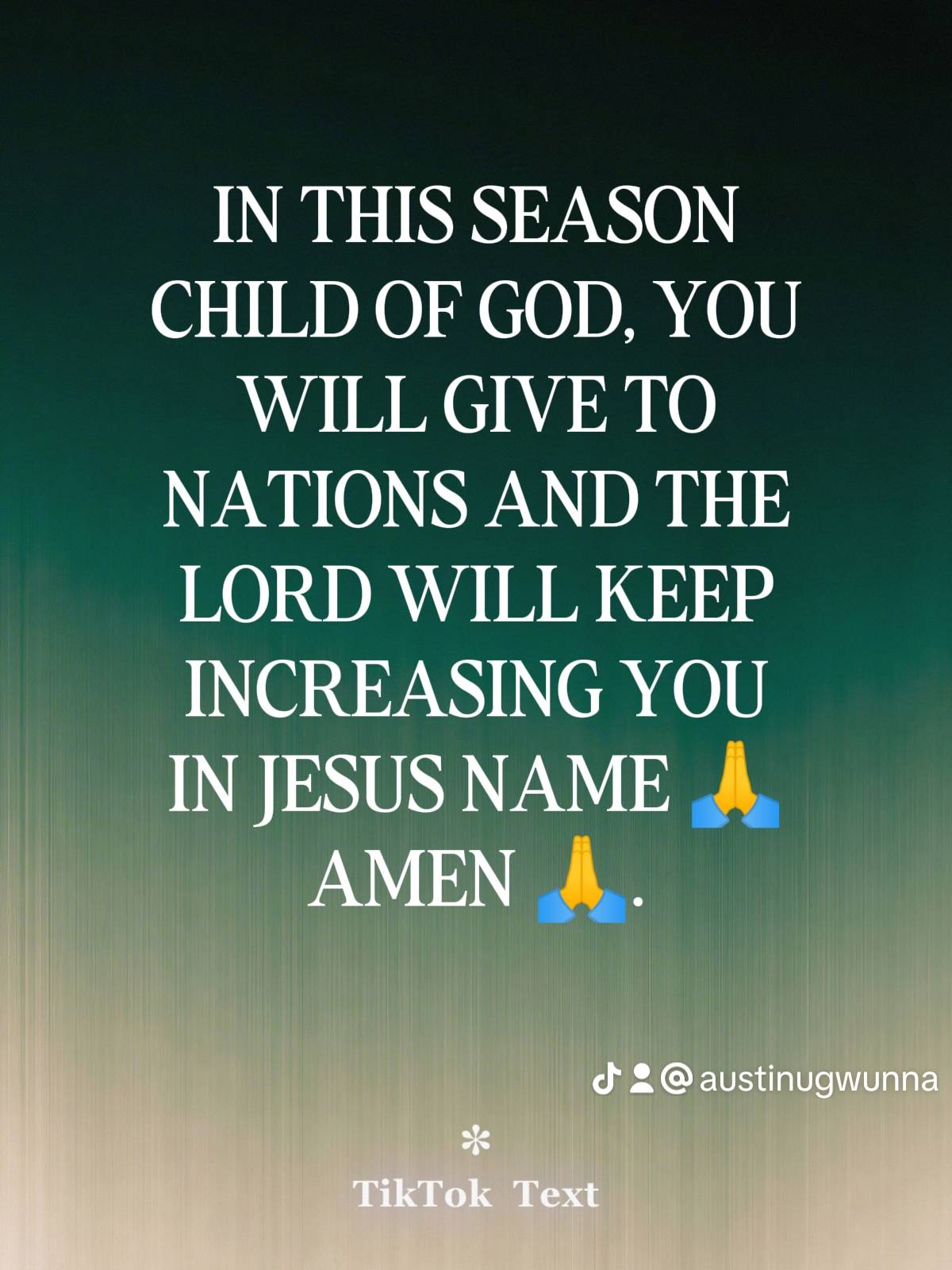 Post by PASTOR AUSTINE