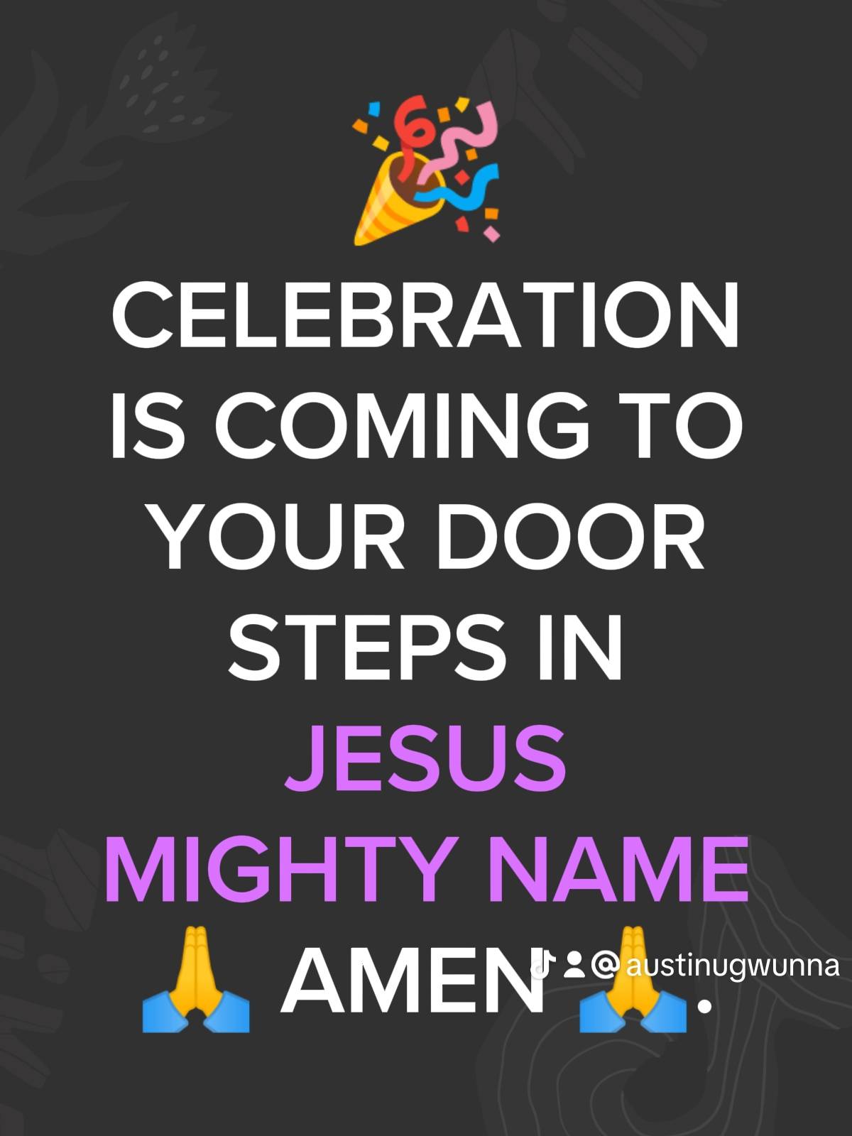 Post by PASTOR AUSTINE
