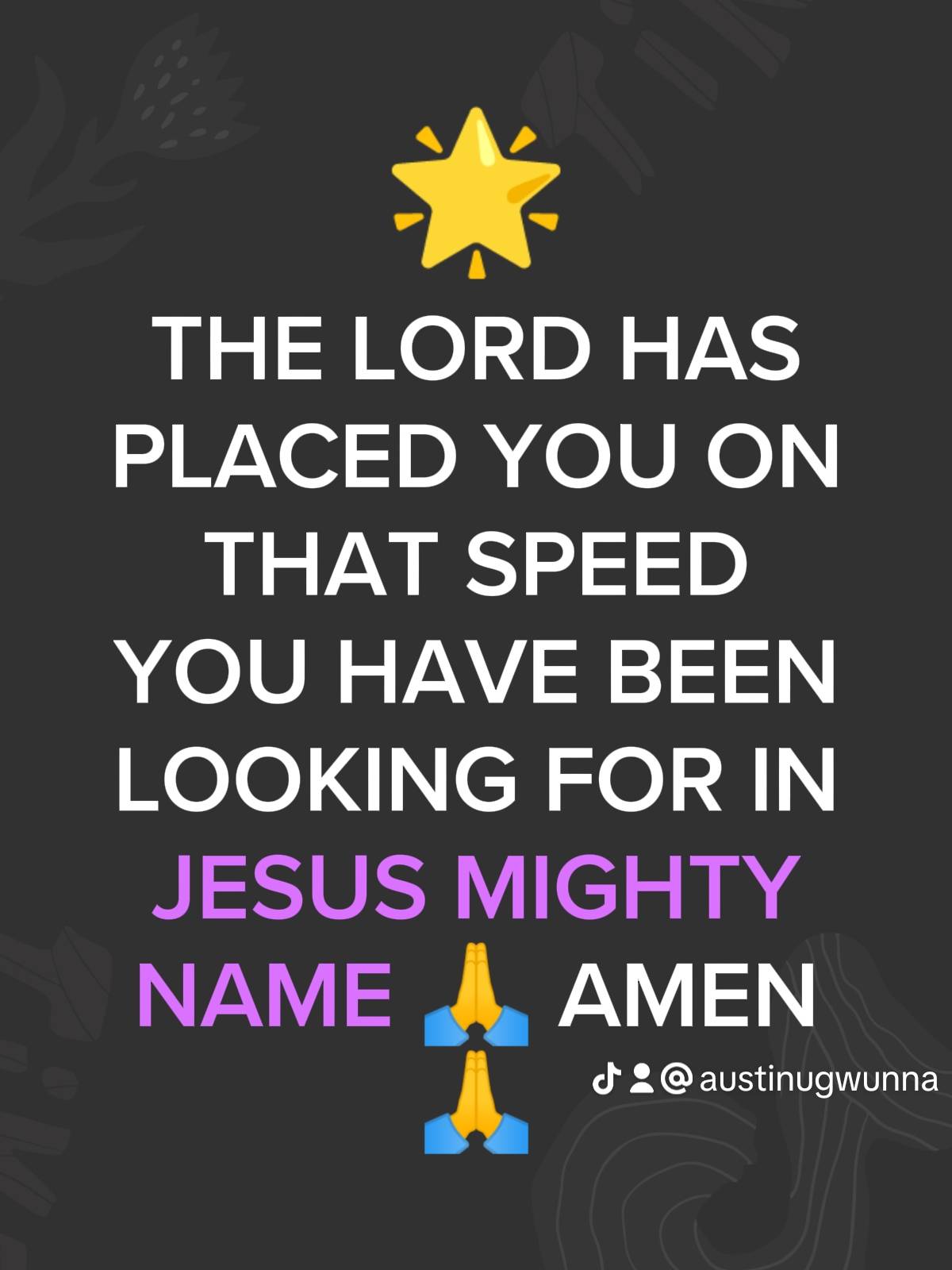 Post by PASTOR AUSTINE
