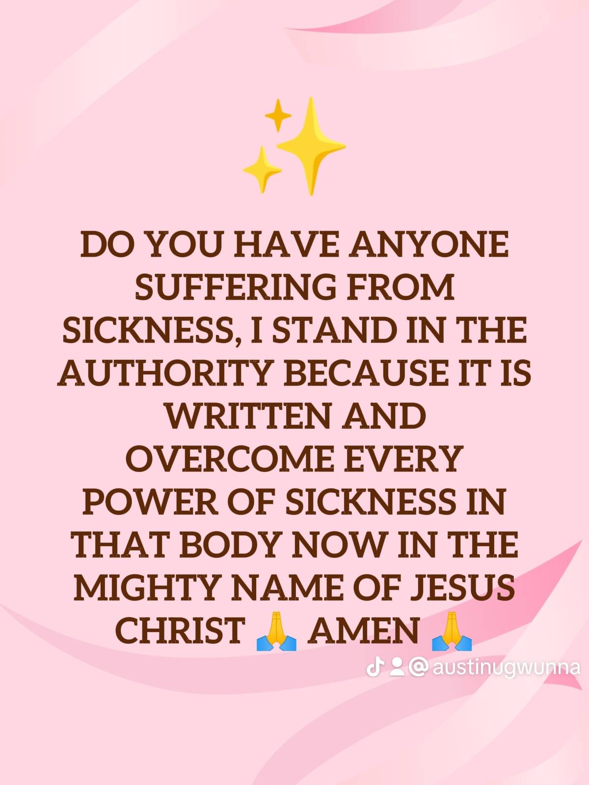 Post by PASTOR AUSTINE