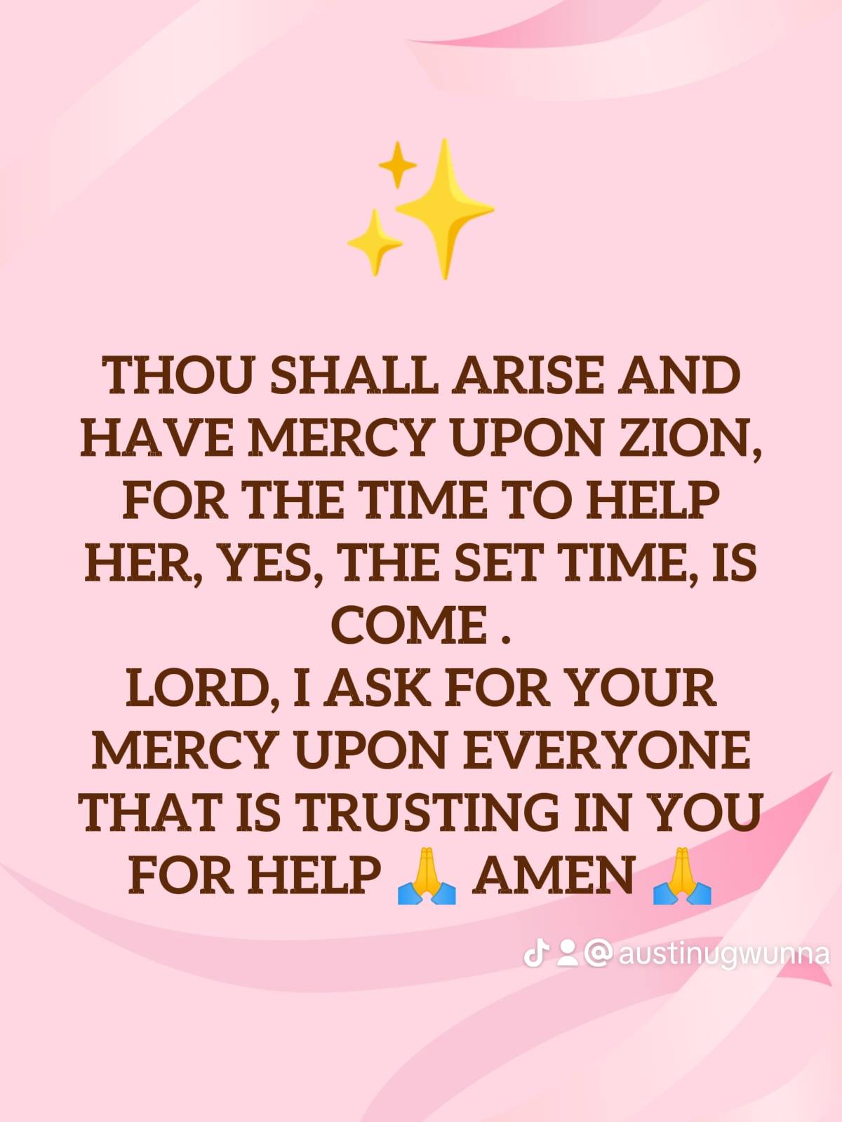 Post by PASTOR AUSTINE