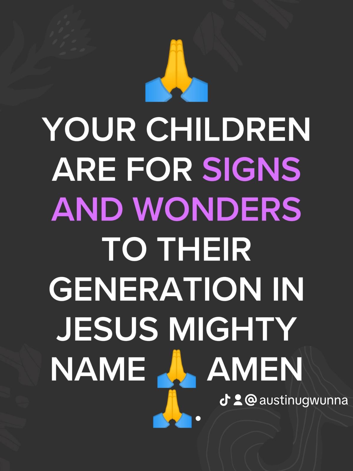 Post by PASTOR AUSTINE