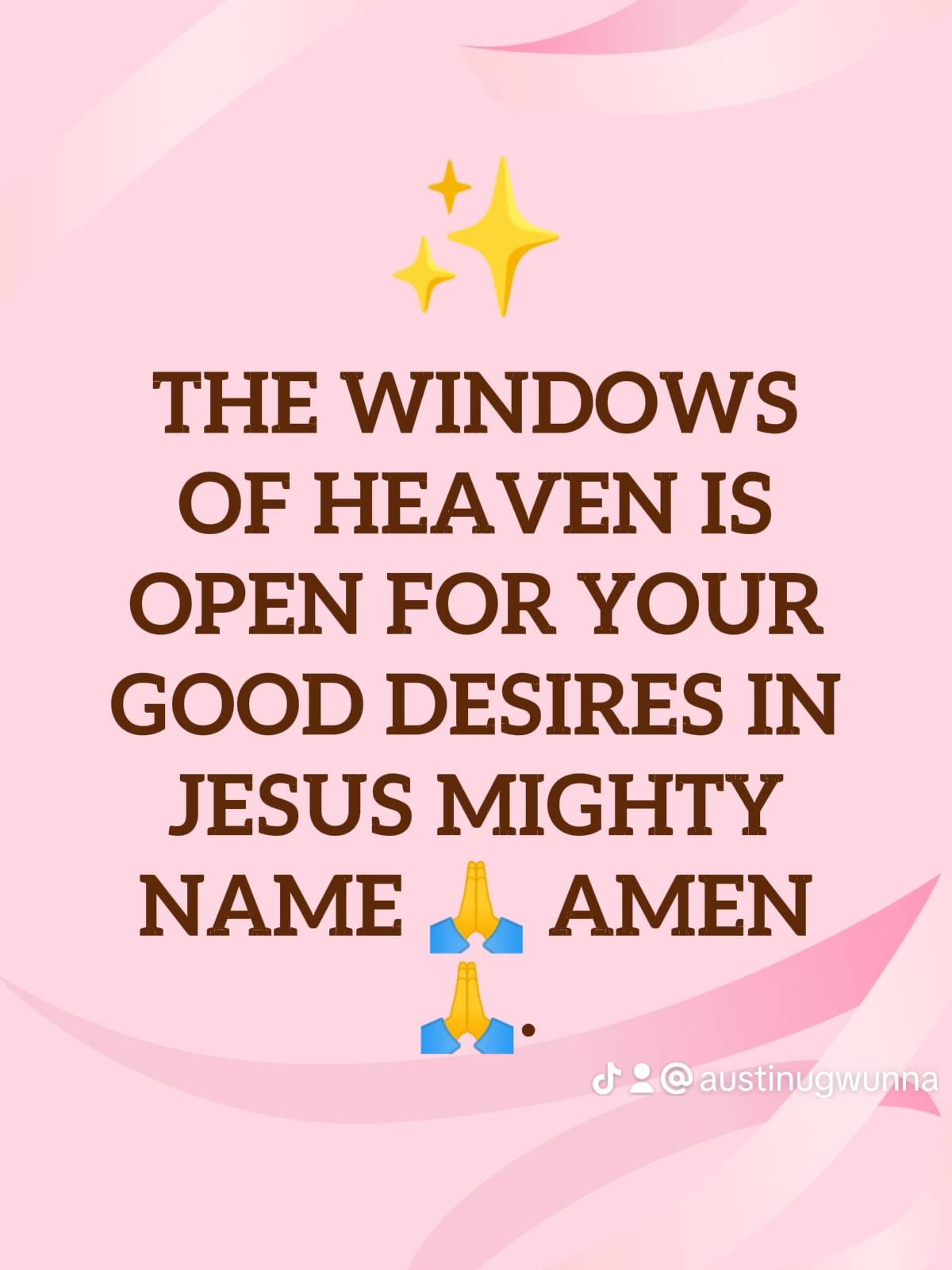 Post by PASTOR AUSTINE