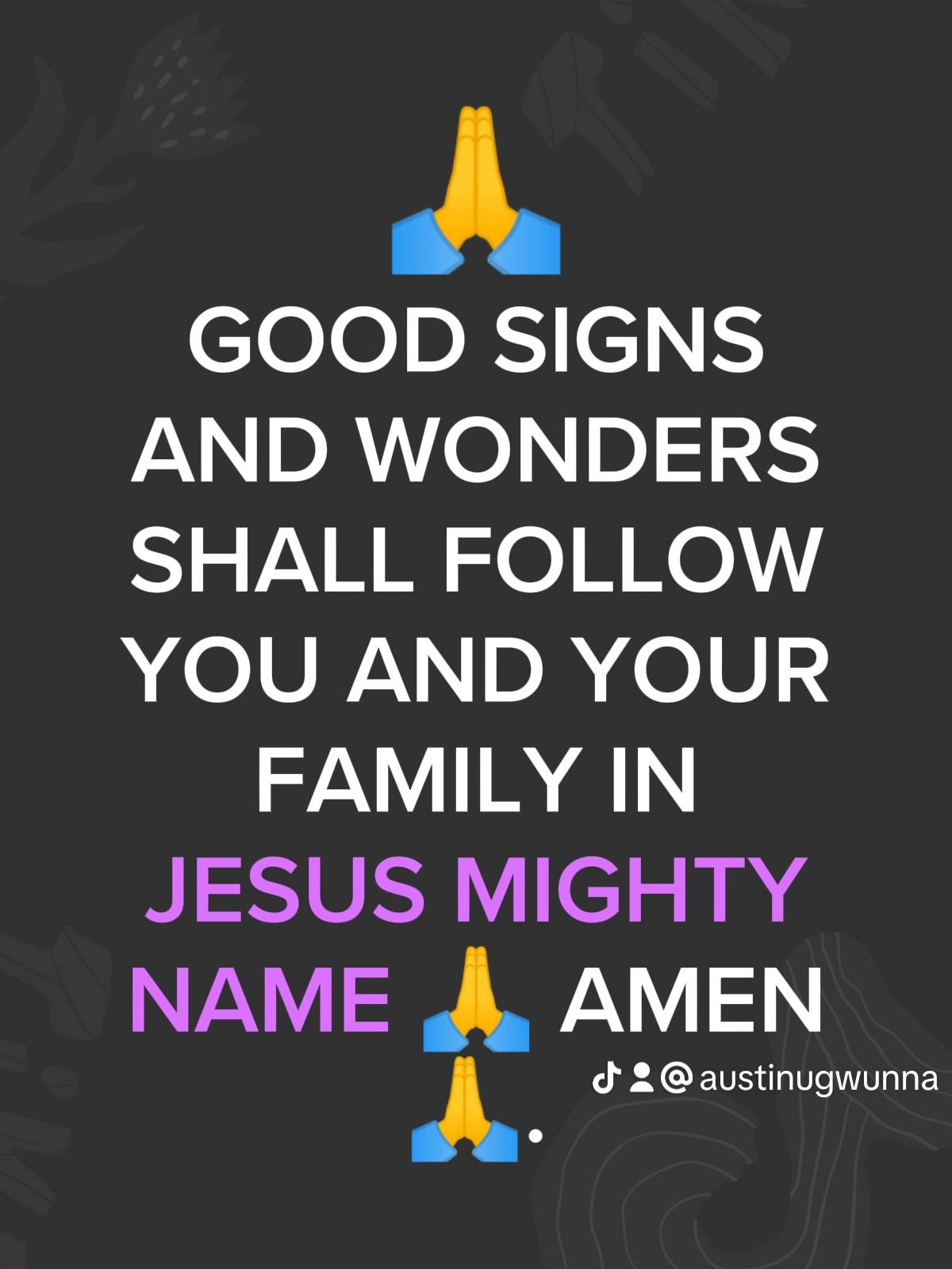 Post by PASTOR AUSTINE