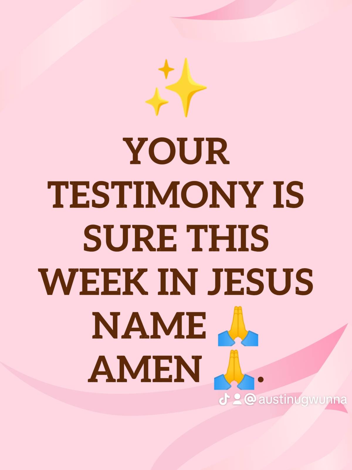 Post by PASTOR AUSTINE