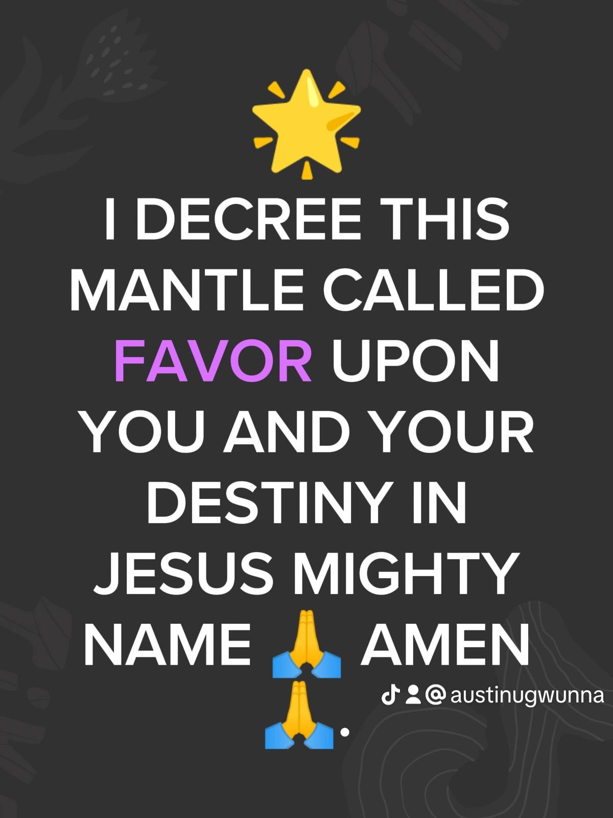 Post by PASTOR AUSTINE