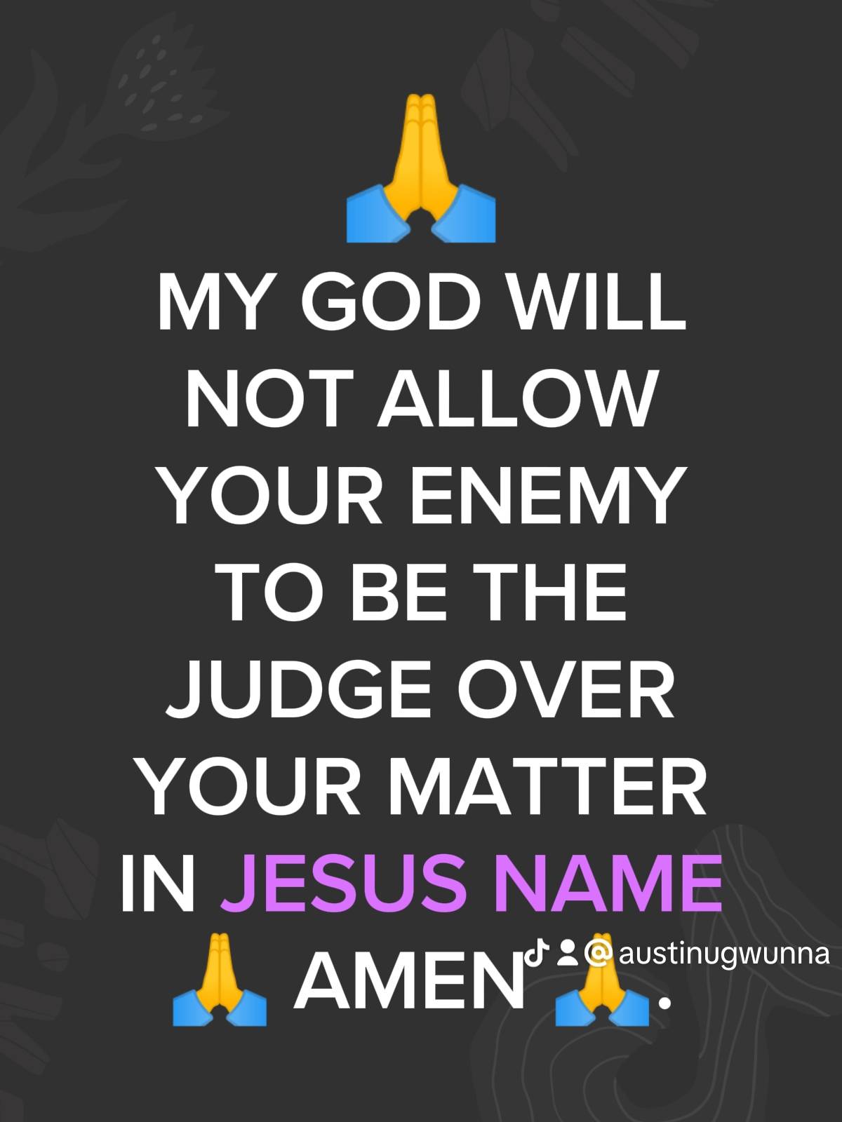 Post by PASTOR AUSTINE