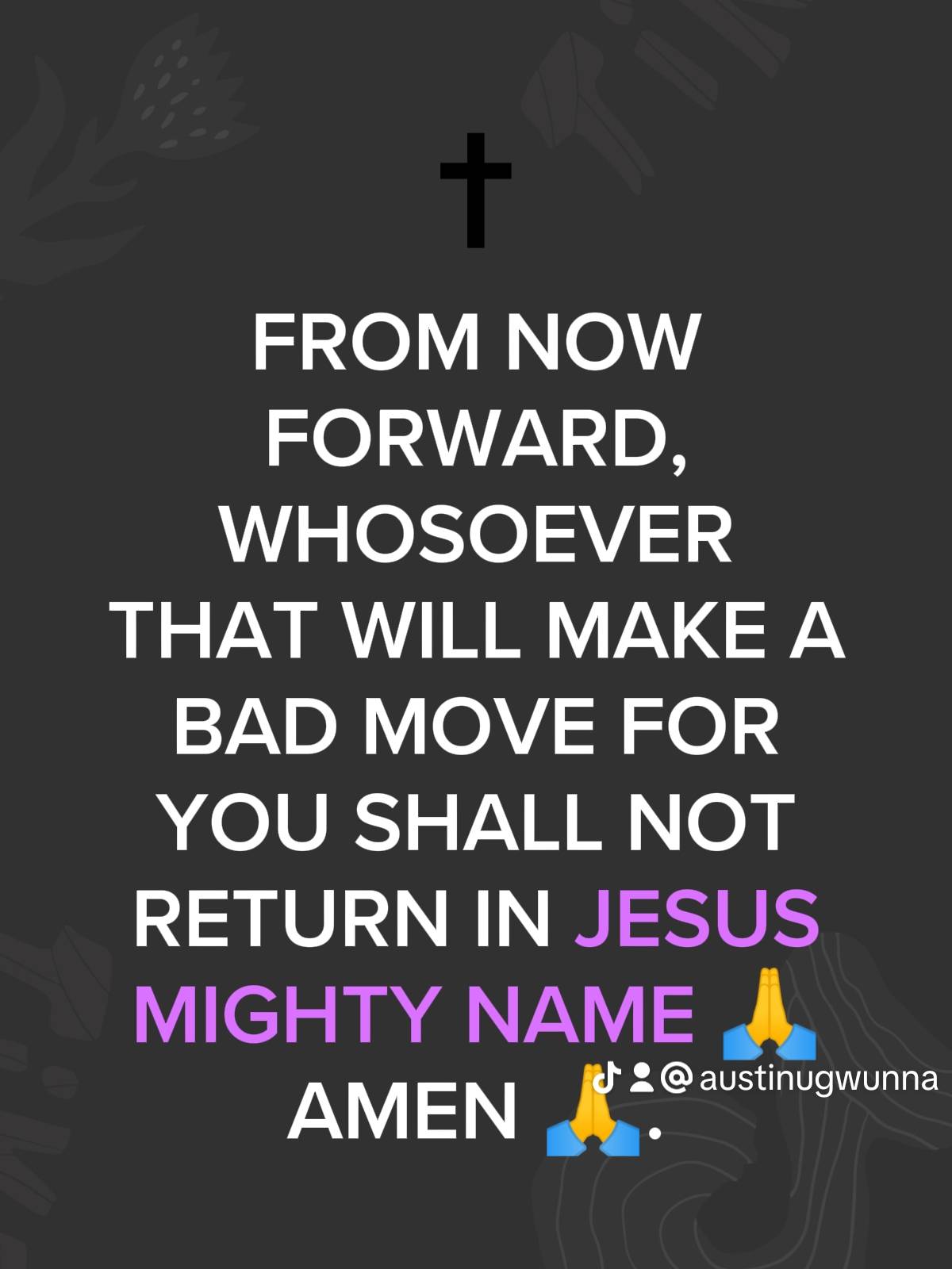 Post by PASTOR AUSTINE