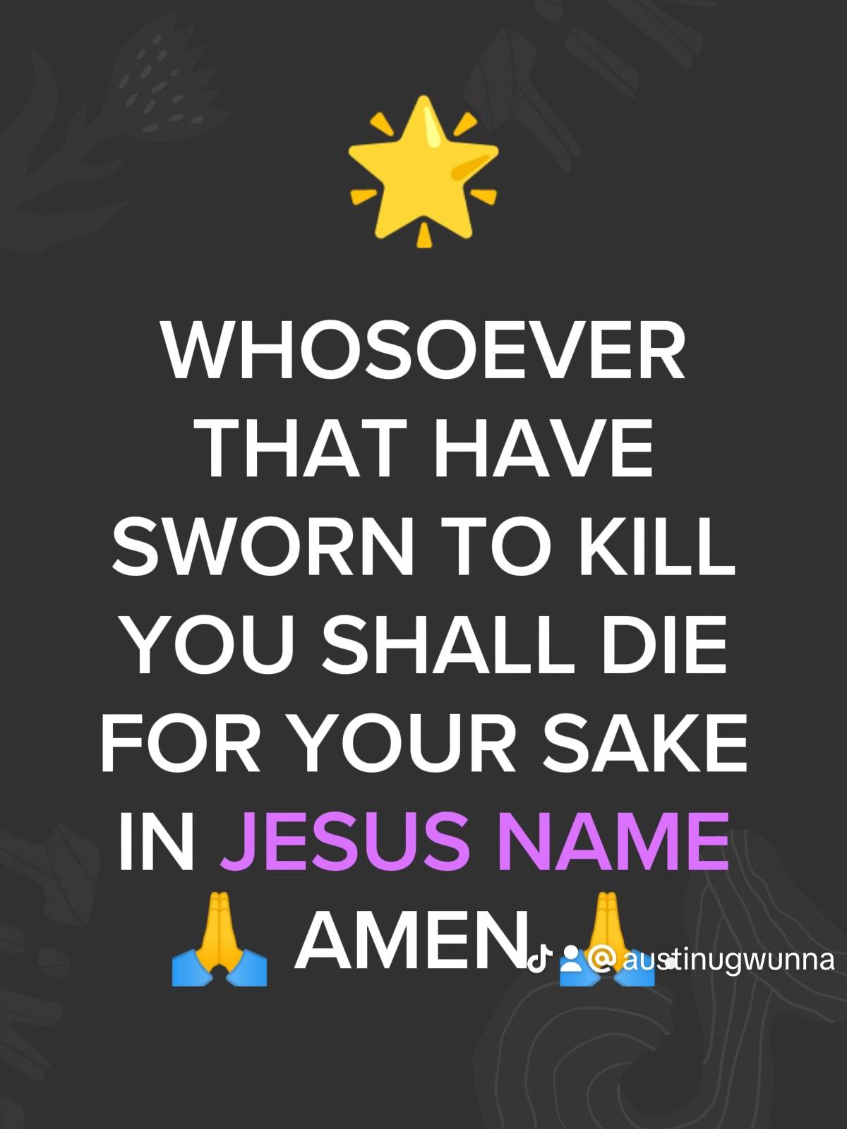 Post by PASTOR AUSTINE