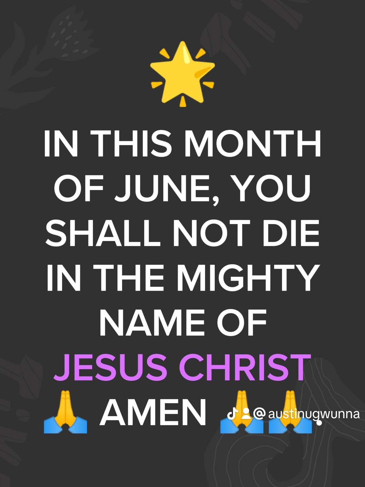 Post by PASTOR AUSTINE