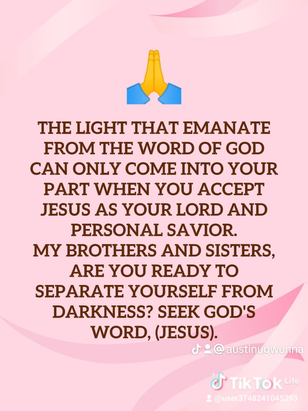 Post by PASTOR AUSTINE