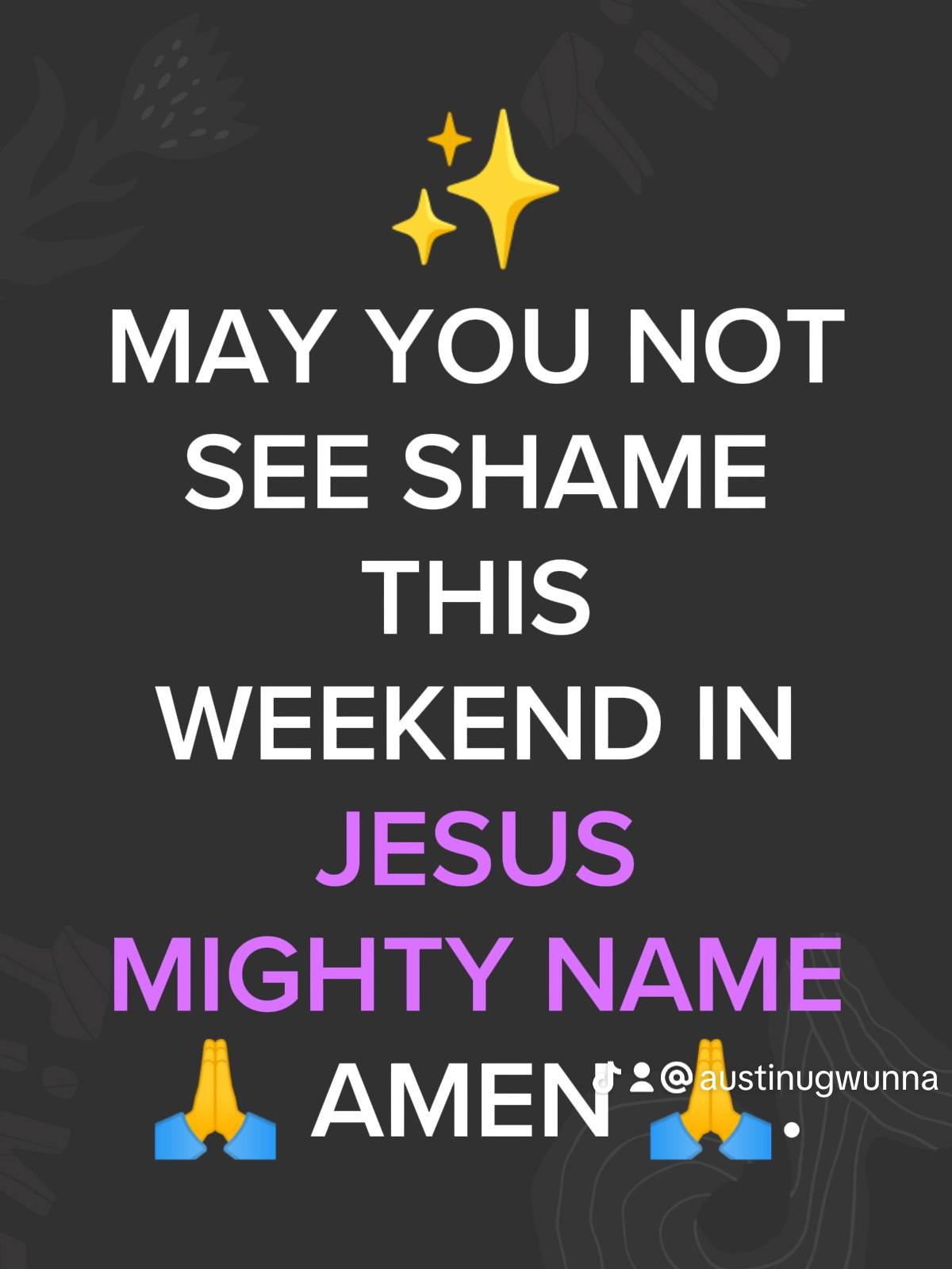 Post by PASTOR AUSTINE
