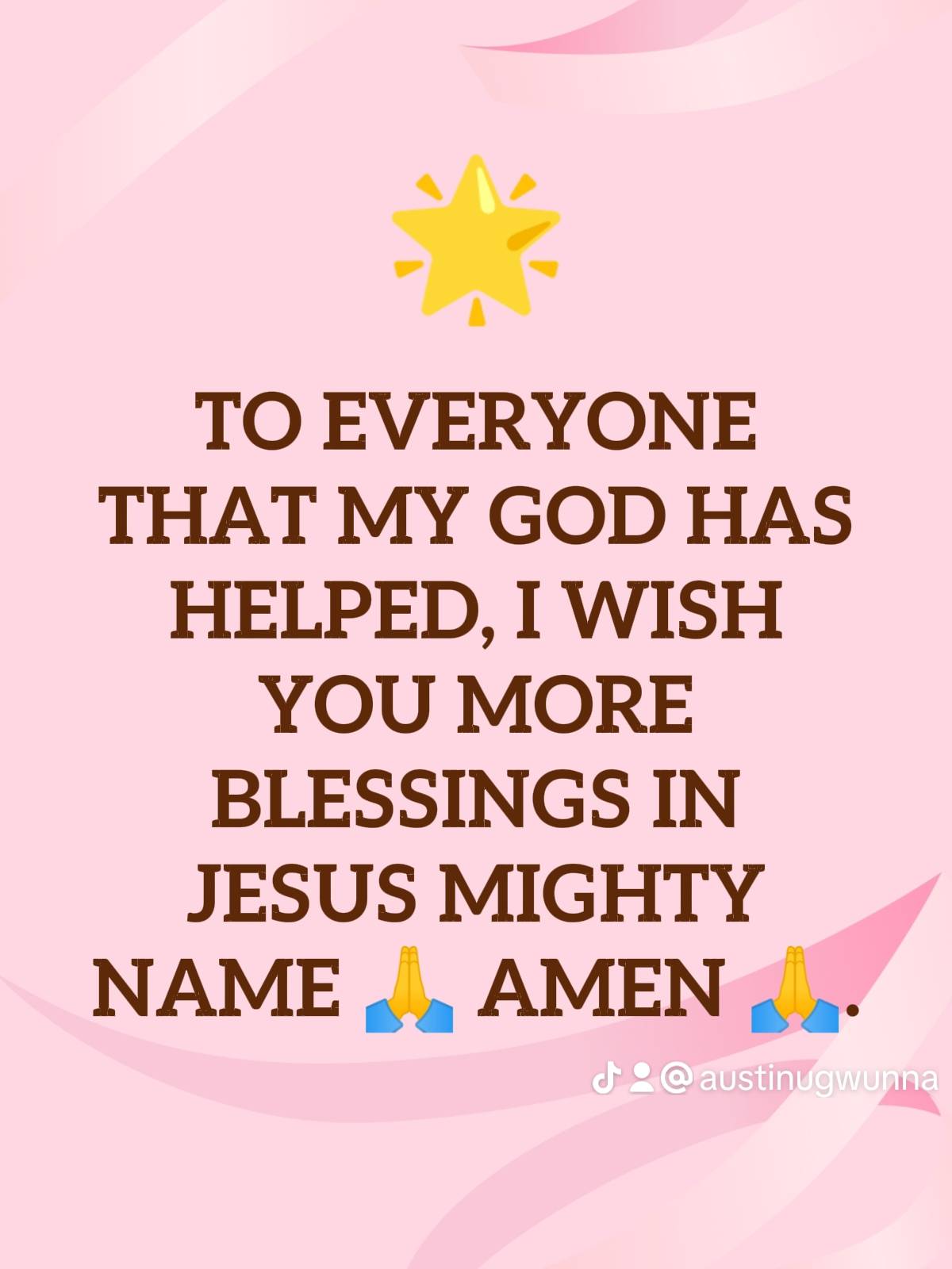 Post by PASTOR AUSTINE