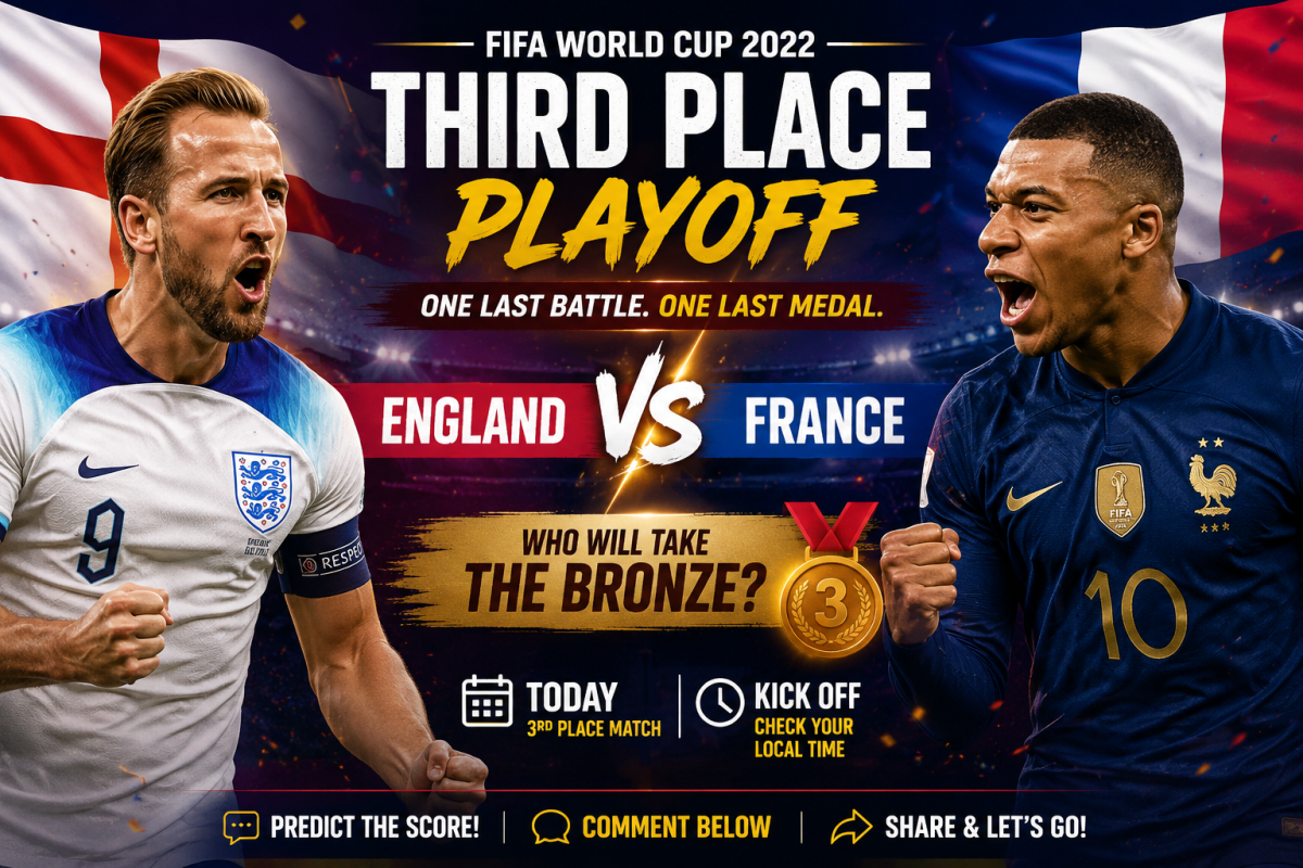๐ WHO TAKES THE BRONZE? ๐ฅโฝ
It's matchday! England ๐ฌ๐ง and France ๐ซ๐ท go head-to-head today in the...