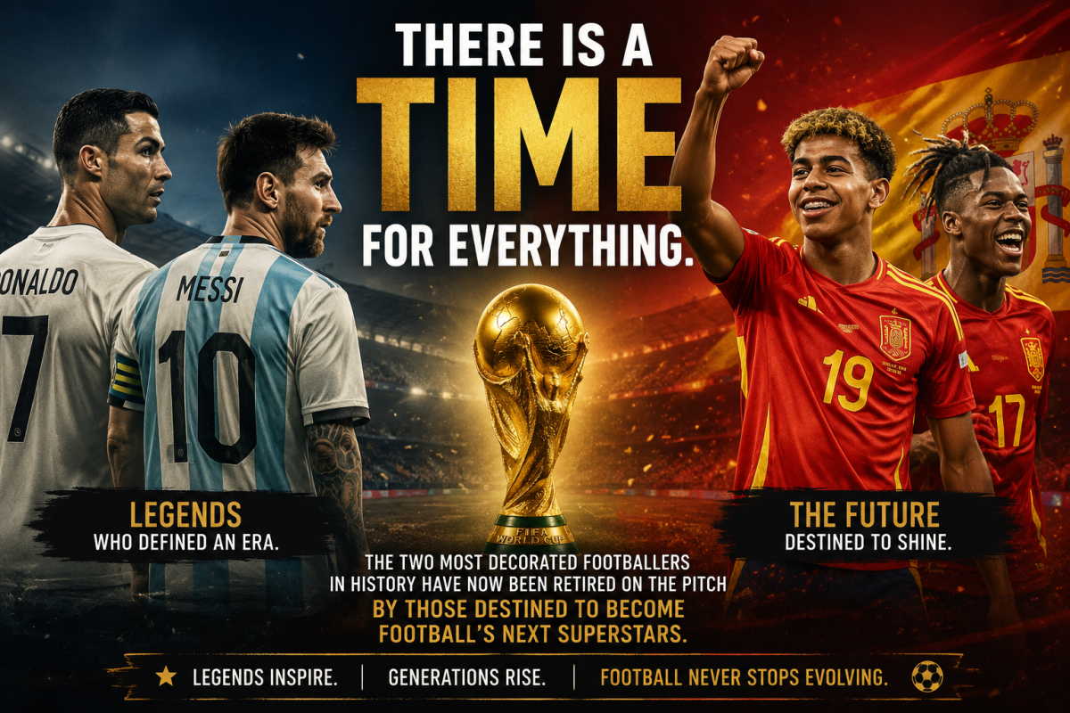 🚨 History has a way of repeating itself.
There is a time for everyone.
The two most decorated foot...