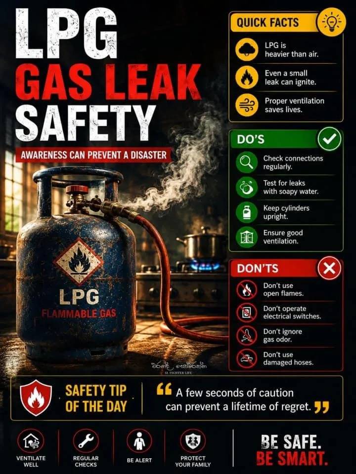 π¨π₯ LPG GAS LEAK SAFETY β STAY ALERT, STAY ALIVE! π₯π¨
Every day, small negligence leads to big dis...