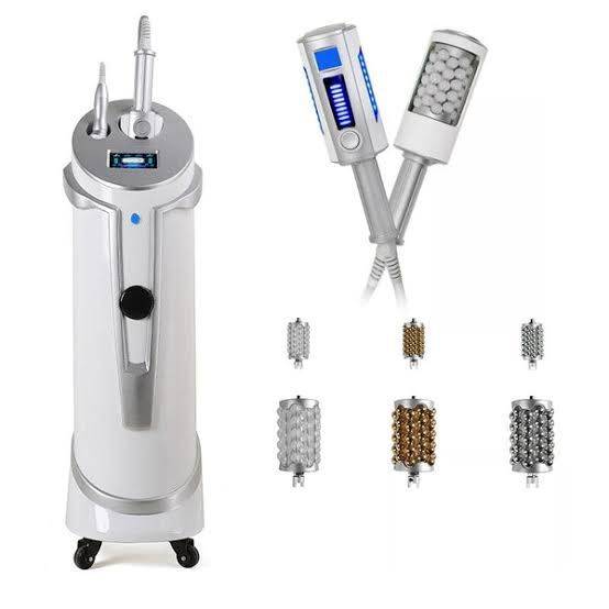 ✨ Inner Roller Body Massage Slimming Machine uses small silicone balls on a rotating roller to give...