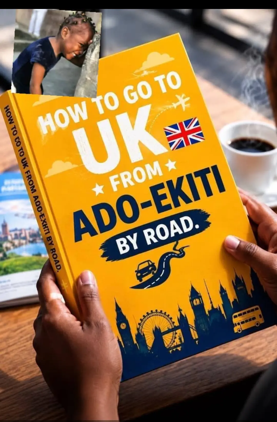 Na this book I dey read now. You better tell me what you want me to buy for you on my way back.