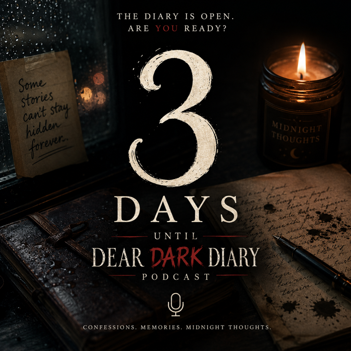 Three days.
Three days until the diary opens.
Three days until the thoughts we keep buried find th...