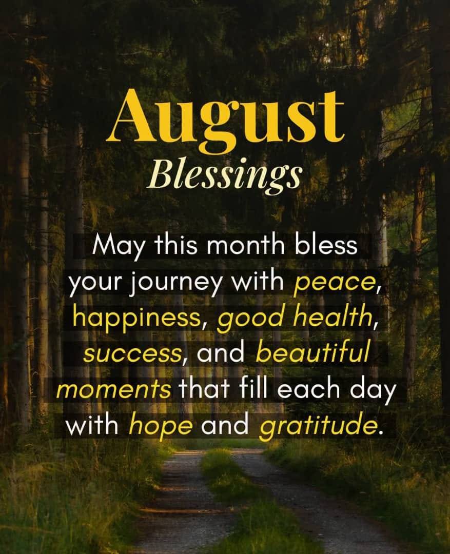 August be blessed