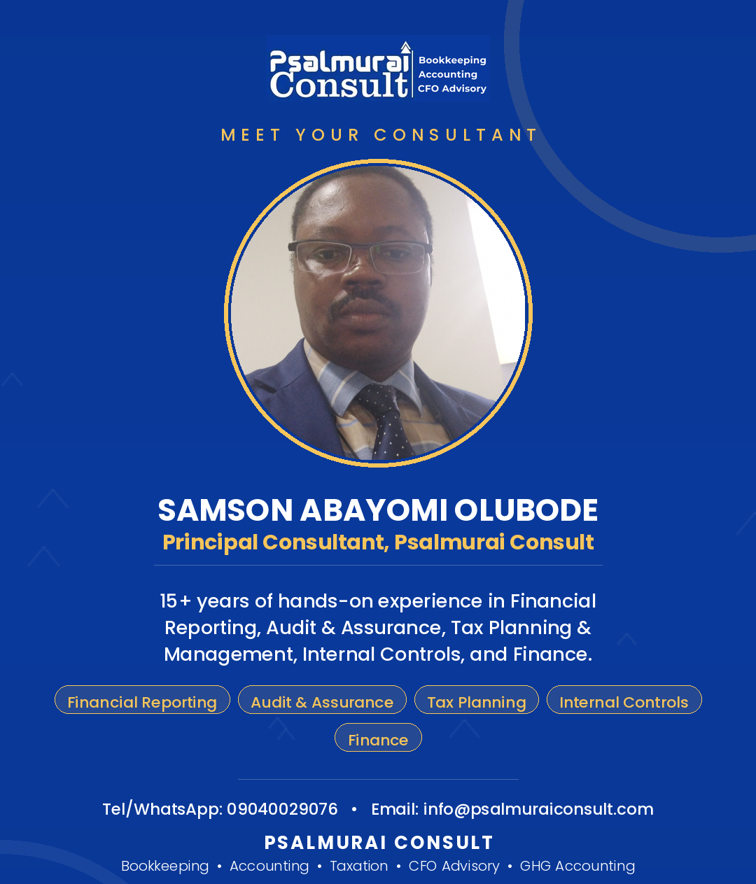 Introducing - Samson Abayomi Olubode
