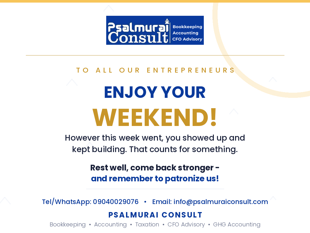 From the stable of the Psalmurais, wishing you all a great weekend.