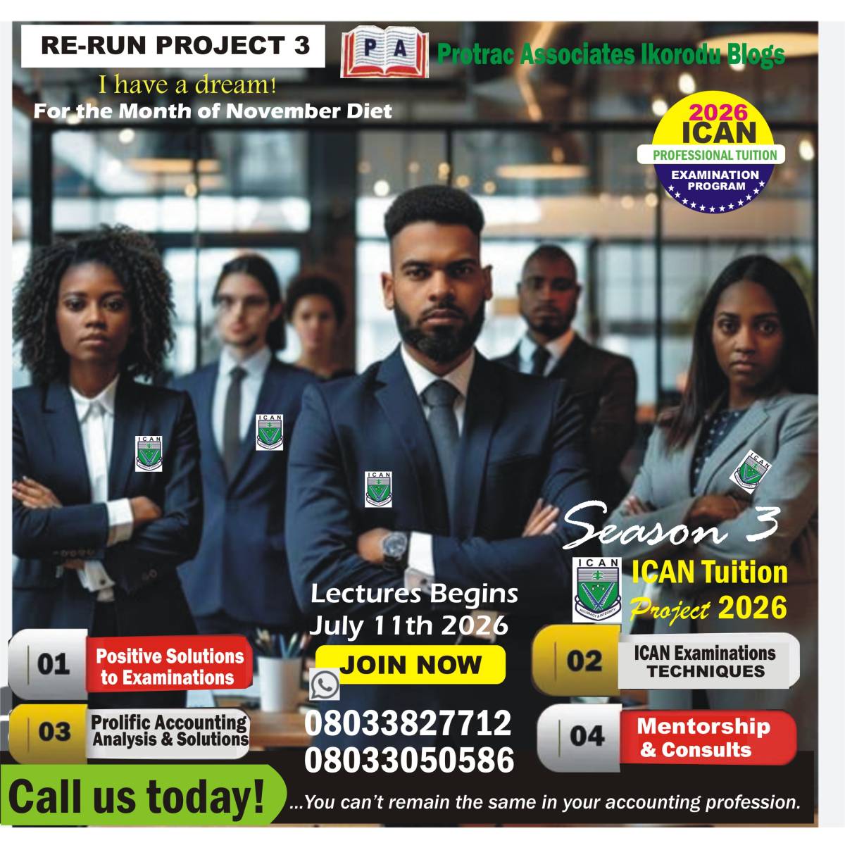 For those that interested in Accounting Course by ICAN-EXAMINATION, here is opportunity for Tuition...